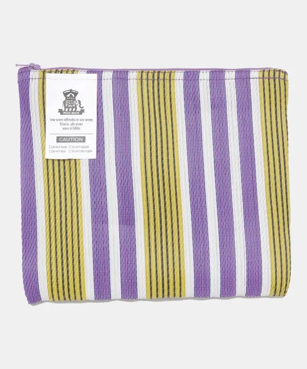 Striped Square Pouch