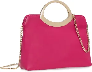 Stylish PU leather Small Prom Handbag Formal Women Party Clutch Dressy Wedding Purse