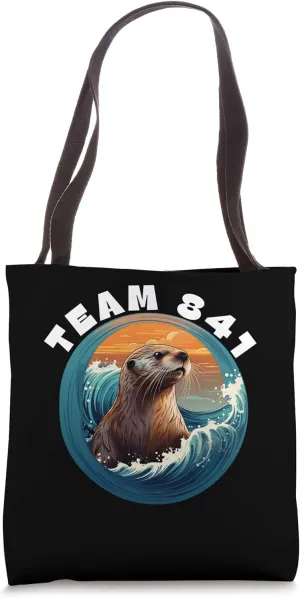 Surfing Otter 841 Shirt Otter Team 841 California Otter Surf Tote Bag