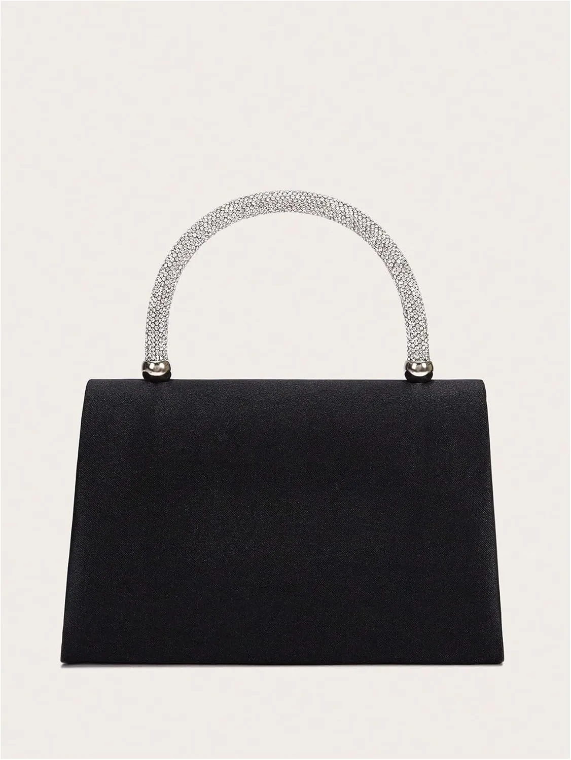 SweatyRocks Women's Rhinestone Bow Top Handle Clutch Purses Flap Crossbody Satchel Handbags