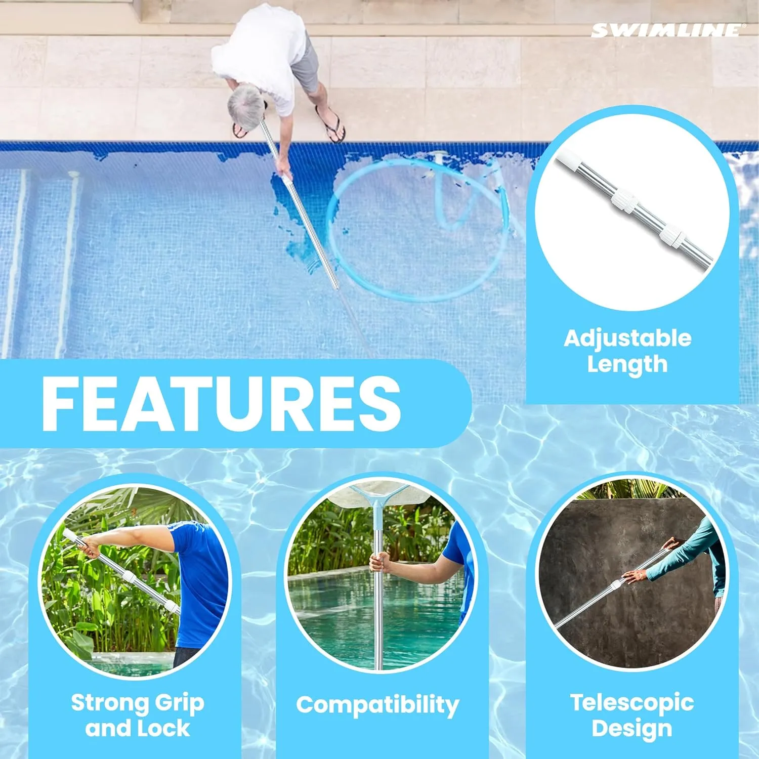 Swimline Eva Sunchaser Lounger Seat Pool Float , White