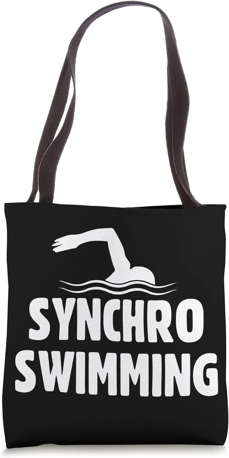 Synchro Swimming Minimalist Sporty Team Tote Bag