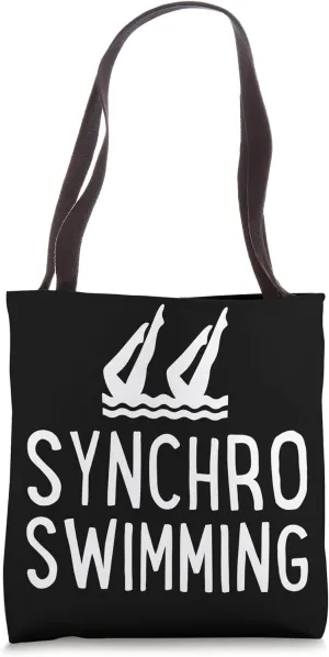 Synchro Swimming Minimalist Sporty Team Tote Bag