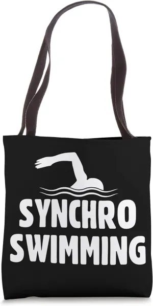Synchro Swimming Minimalist Sporty Team Tote Bag