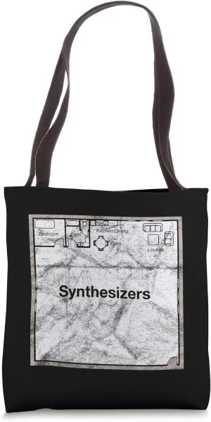 Synthesizer Gear Analog Synths Modular Studio Tote Bag