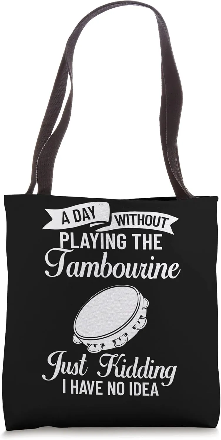 Tambourine Instrument Drum Player Music Beginner Lesson Tote Bag