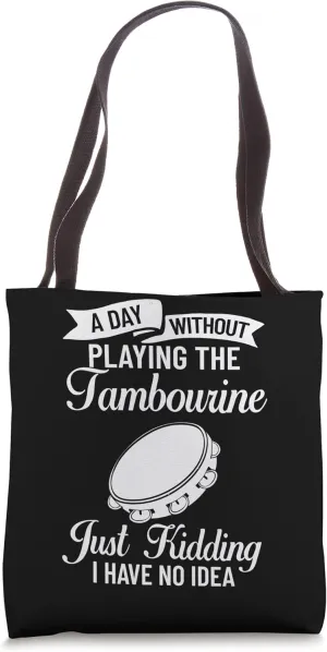 Tambourine Instrument Drum Player Music Beginner Lesson Tote Bag