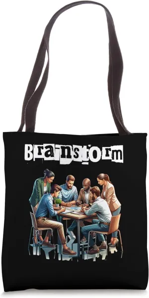 Team Brain Storm Office Employee Gifts Team Session Tote Bag