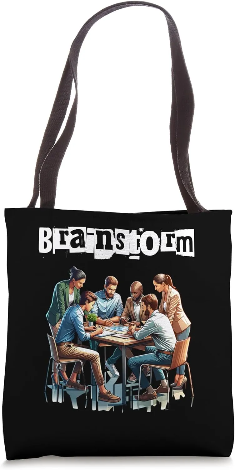 Team Brain Storm Office Employee Gifts Team Session Tote Bag