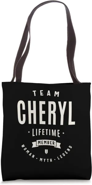Team Cheryl Lifetime Member Funny Name Cheryl Tote Bag