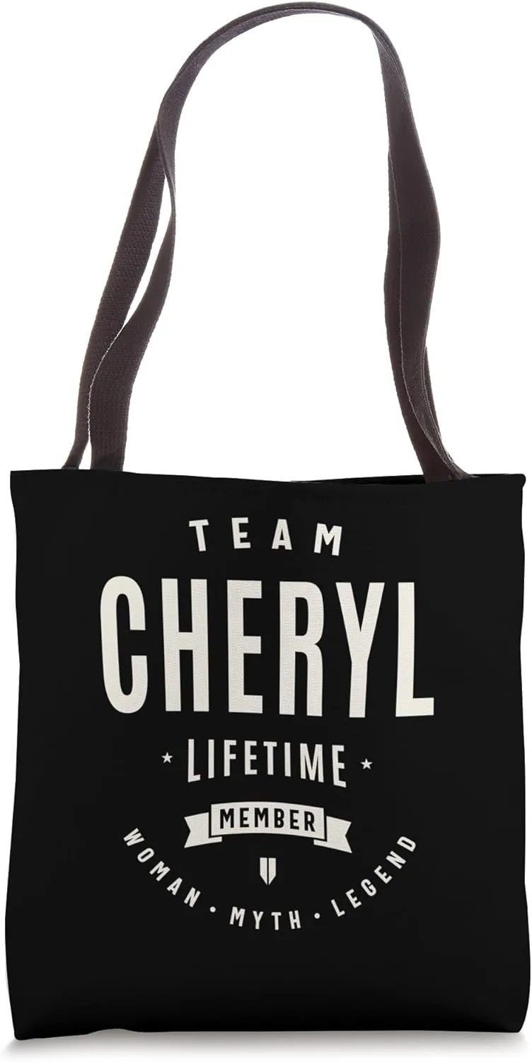 Team Cheryl Lifetime Member Funny Name Cheryl Tote Bag