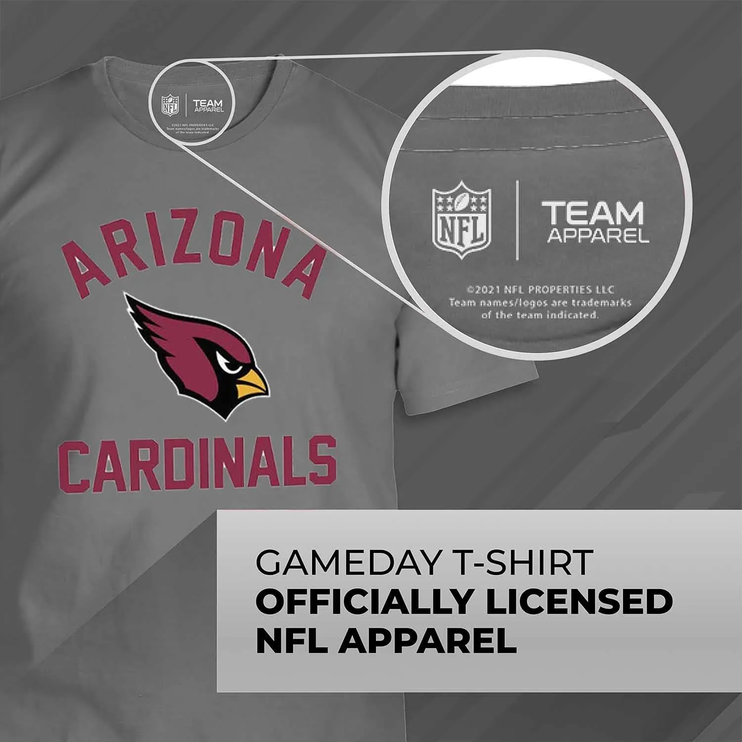 Team Fan Apparel NFL Adult Gameday T-Shirt - Cotton Blend - Tagless - Semi-Fitted - Unleash Your Team Spirit During Game Day