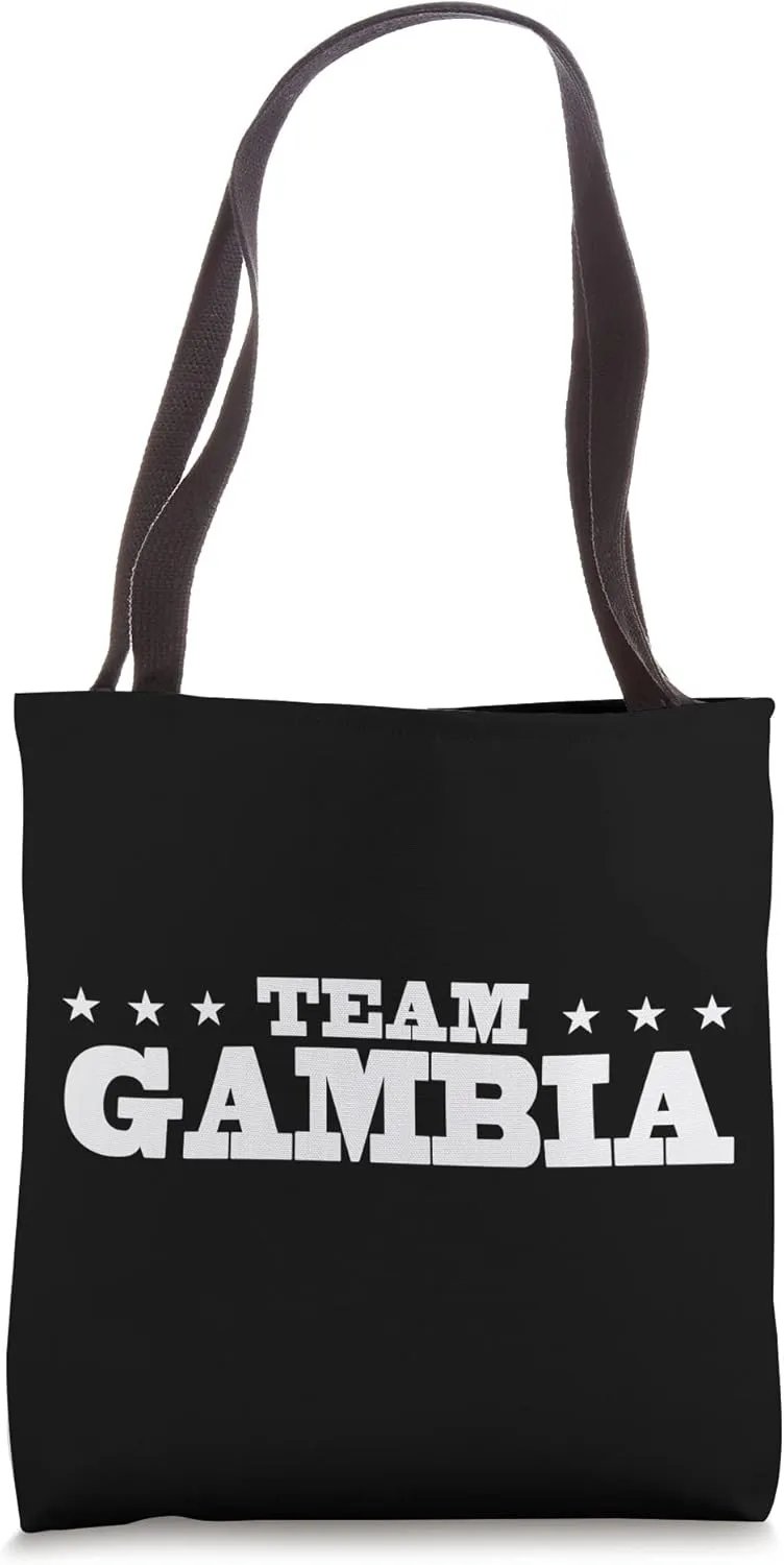 Team Gambia Citizen Patriotic Country Support Tote Bag