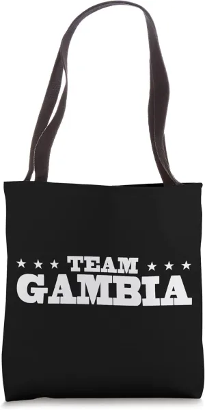 Team Gambia Citizen Patriotic Country Support Tote Bag