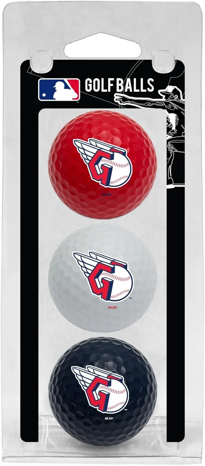 Team Golf MLB Regulation Size Golf Balls, 3 Pack, Full Color Durable Team Imprint