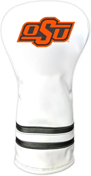 TEAM GOLF NCAA White Vintage Driver Golf Club Headcover, Form Fitting Design, Retro Design