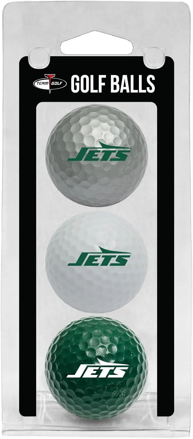Team Golf NFL Regulation Size Golf Balls, 3 Pack, Full Color Durable Team Imprint