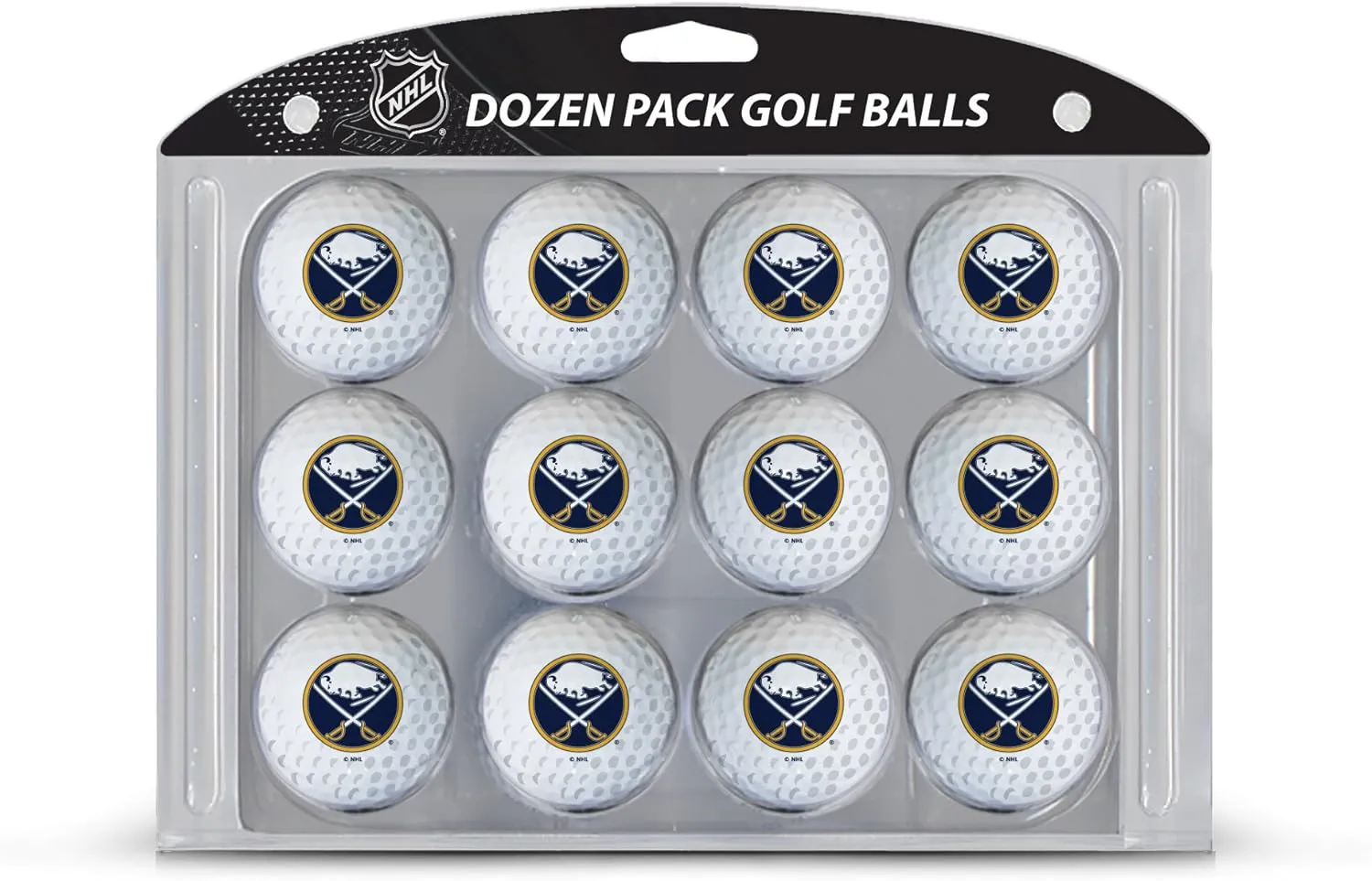 Team Golf NHL Dozen Regulation Size Golf Balls, 12 Pack, Full Color Durable Team Imprint