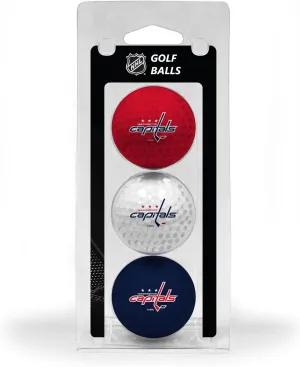 Team Golf NHL Regulation Size Golf Balls, 3 Pack, Full Color Durable Team Imprint