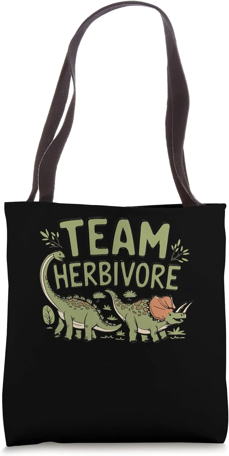Team Herbivore Vegan Vegetarian Tote Bag