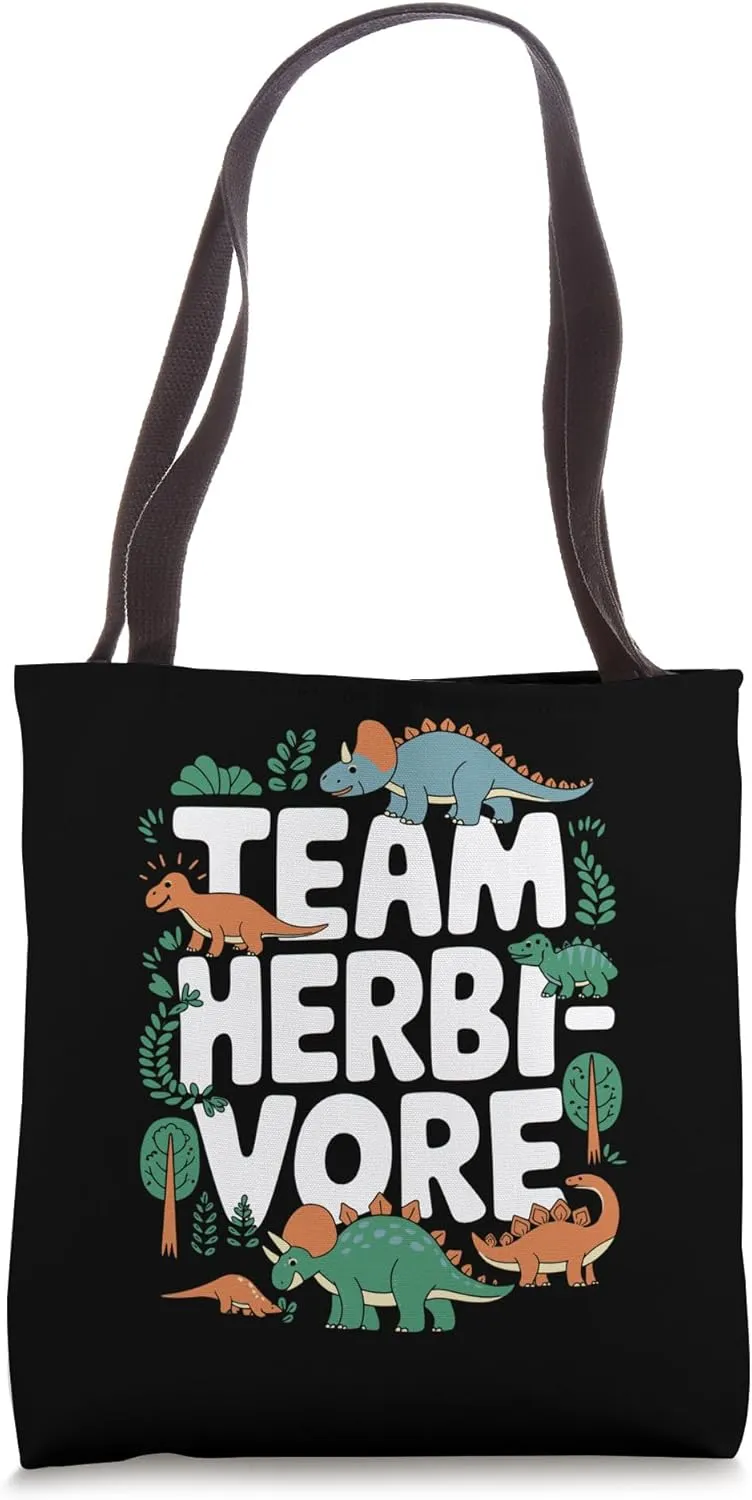 Team Herbivore Vegan Vegetarian Tote Bag