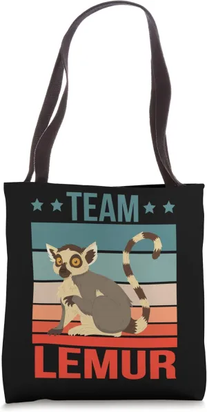 Team Lemur Quote Primate Lemur Tote Bag