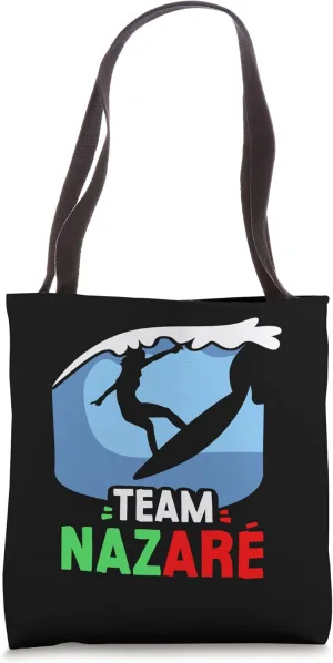 Team Nazaré Surfer Surfing Wave Surf Tote Bag