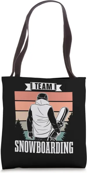 Team Snowboarding Lover Snowboarder Snowboard Tote Bag