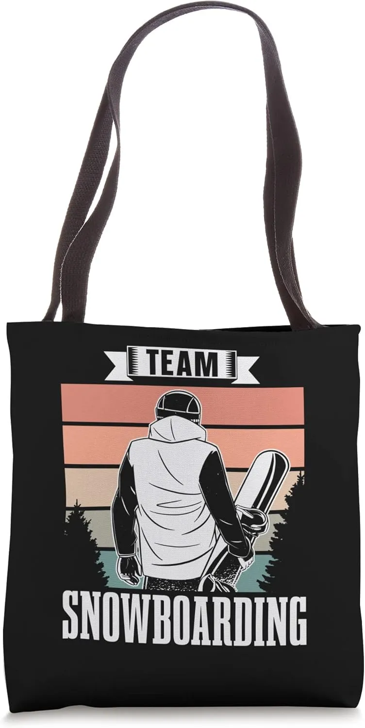 Team Snowboarding Lover Snowboarder Snowboard Tote Bag
