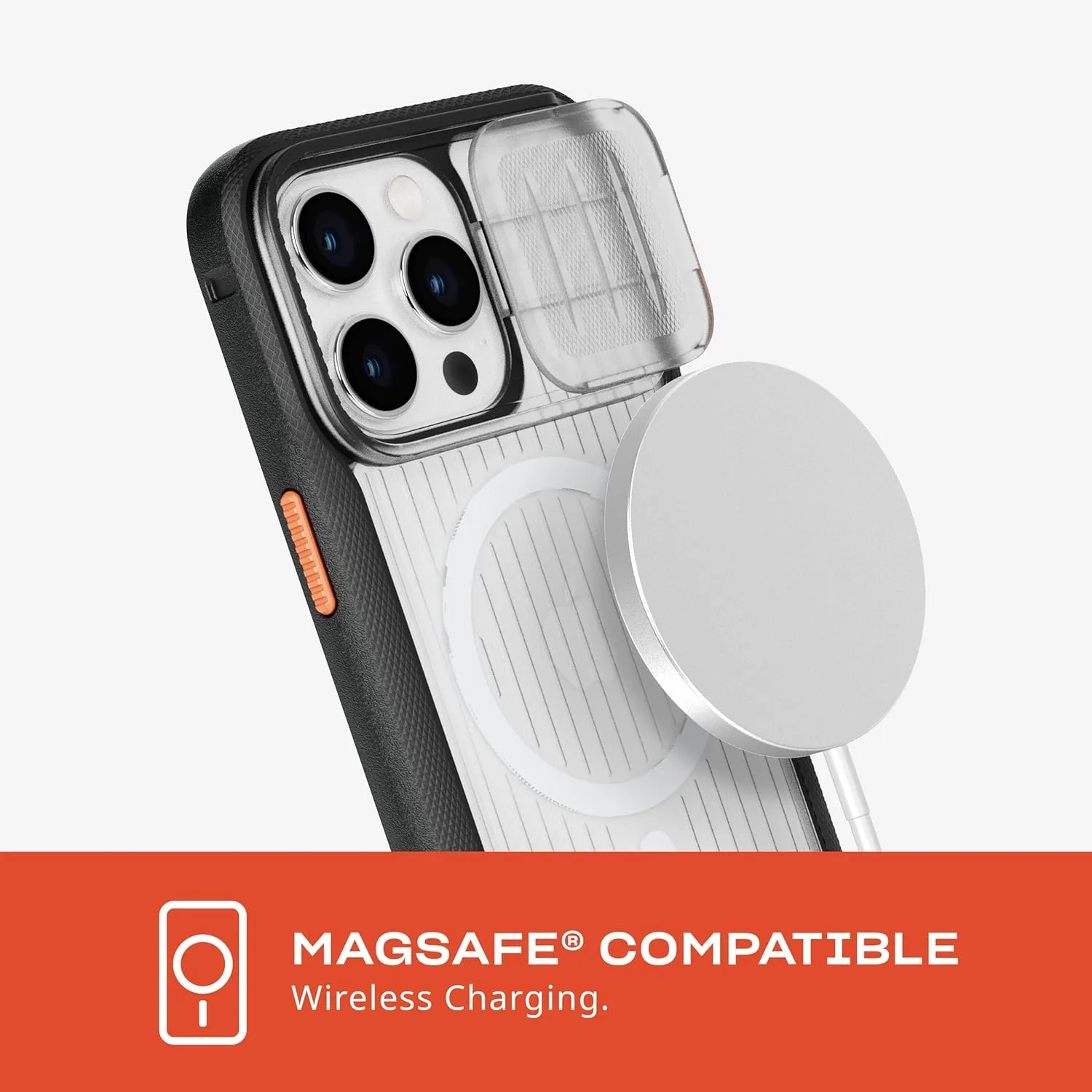 Tech21 Evo Max case for iPhone 15 Pro Max - Compatible with MagSafe - Impact Protection Case - Lanyards Included - Active Black