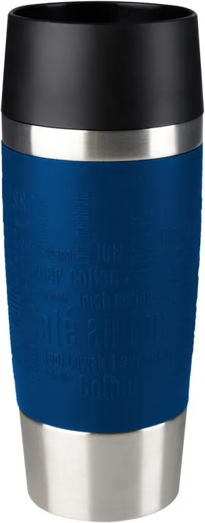 Tefal Travel Mug, Stainless Steel, Blue, 0.36 L