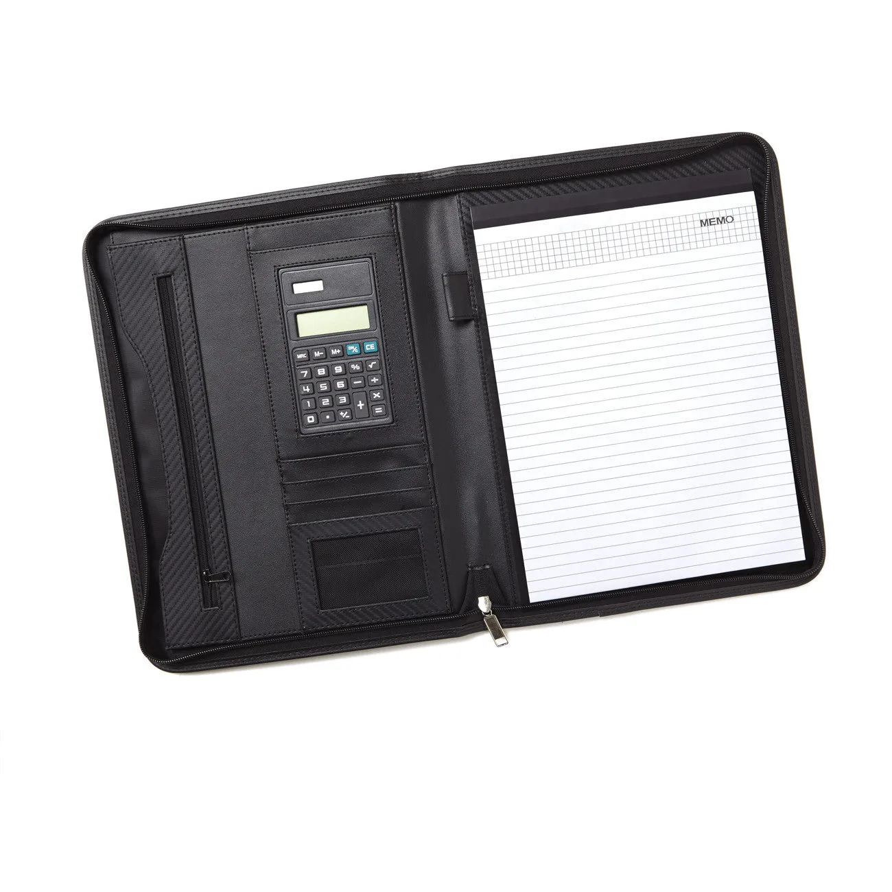 Textured Padfolio with Calculator
