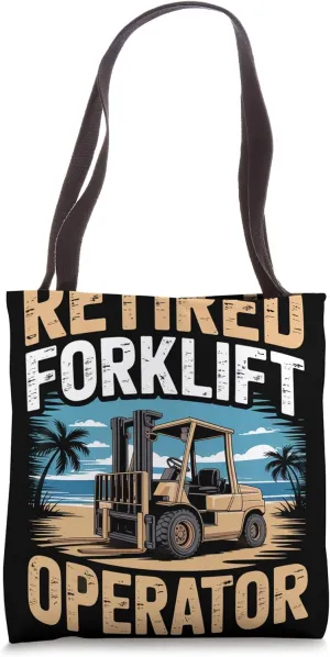 The Backbone of Logistics Forklift Operator Tote Bag