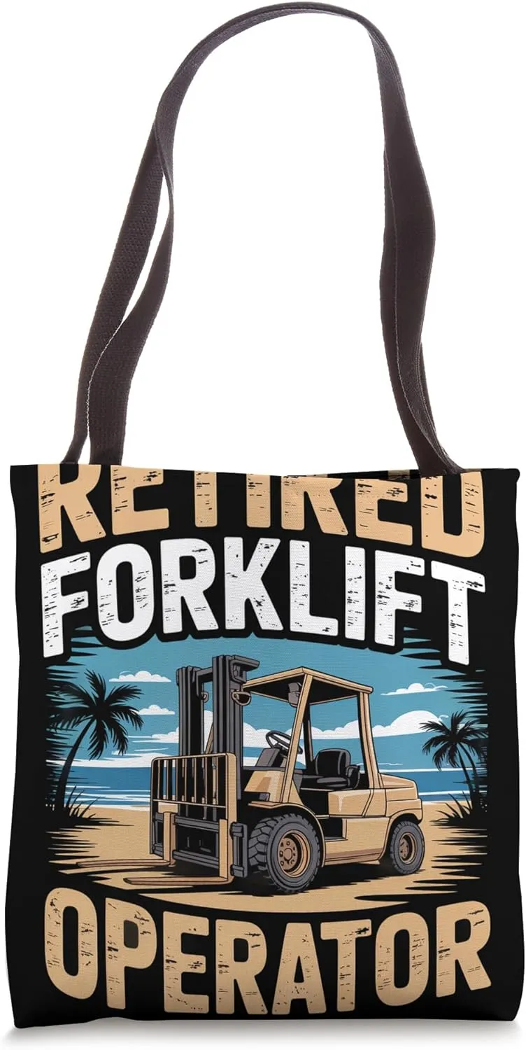 The Backbone of Logistics Forklift Operator Tote Bag