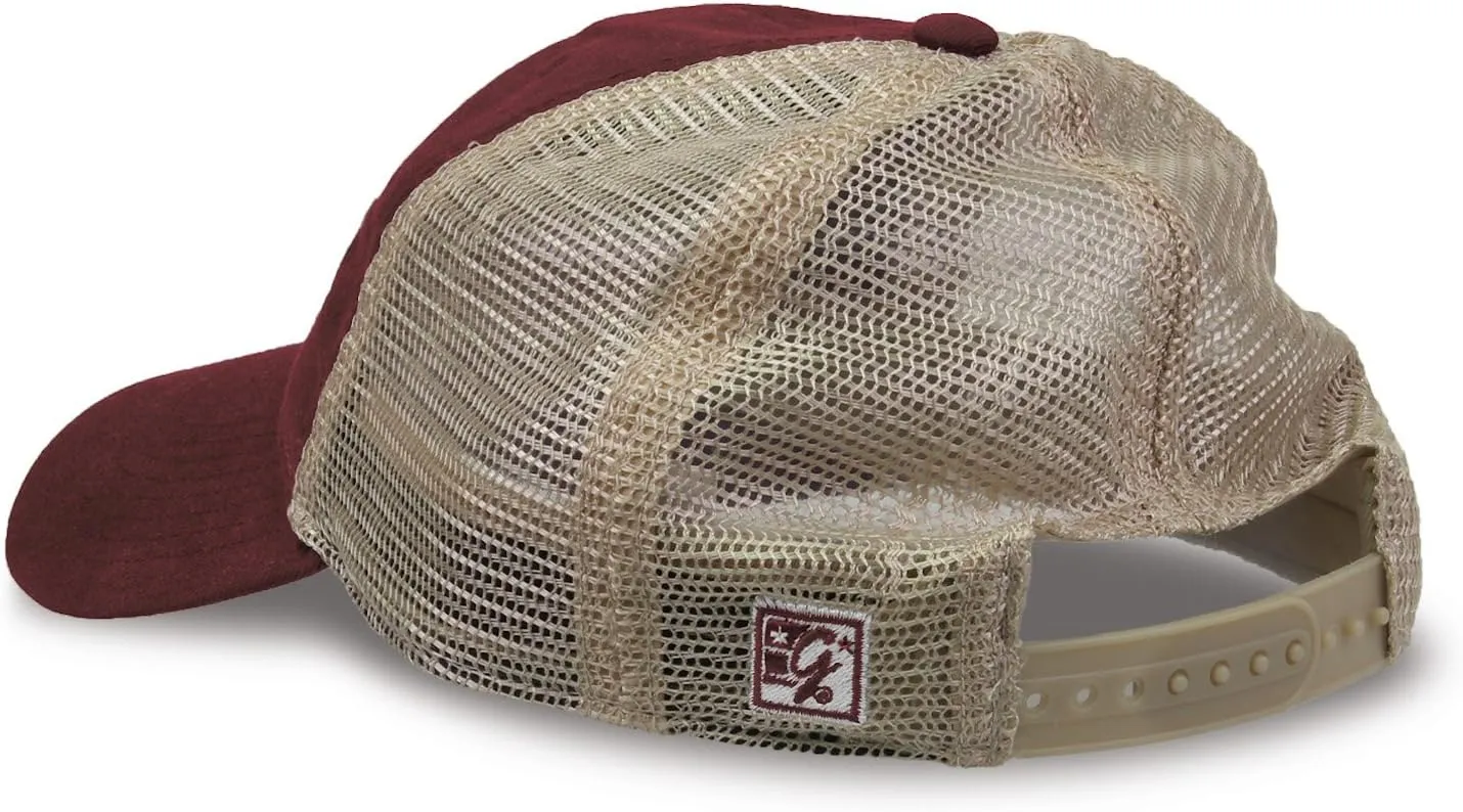 The Game Iowa Hawkeyes Adult Relaxed Khaki Meshback Snapback - Team Color