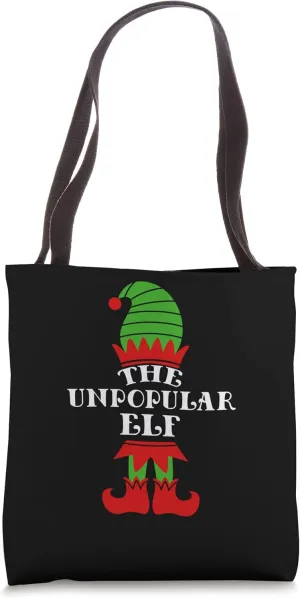 The Unpopular Elf Christmas Matching Family Coworker Group Tote Bag