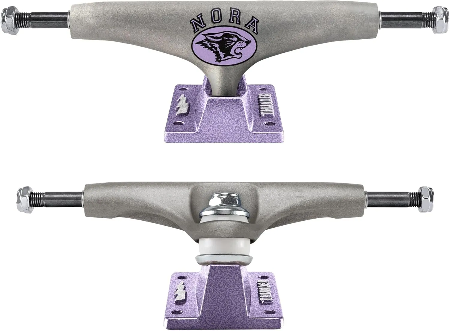 Thunder Skateboard Trucks Nora Pro Edition Campus Raw/Lavender 147 (8.0") Pair