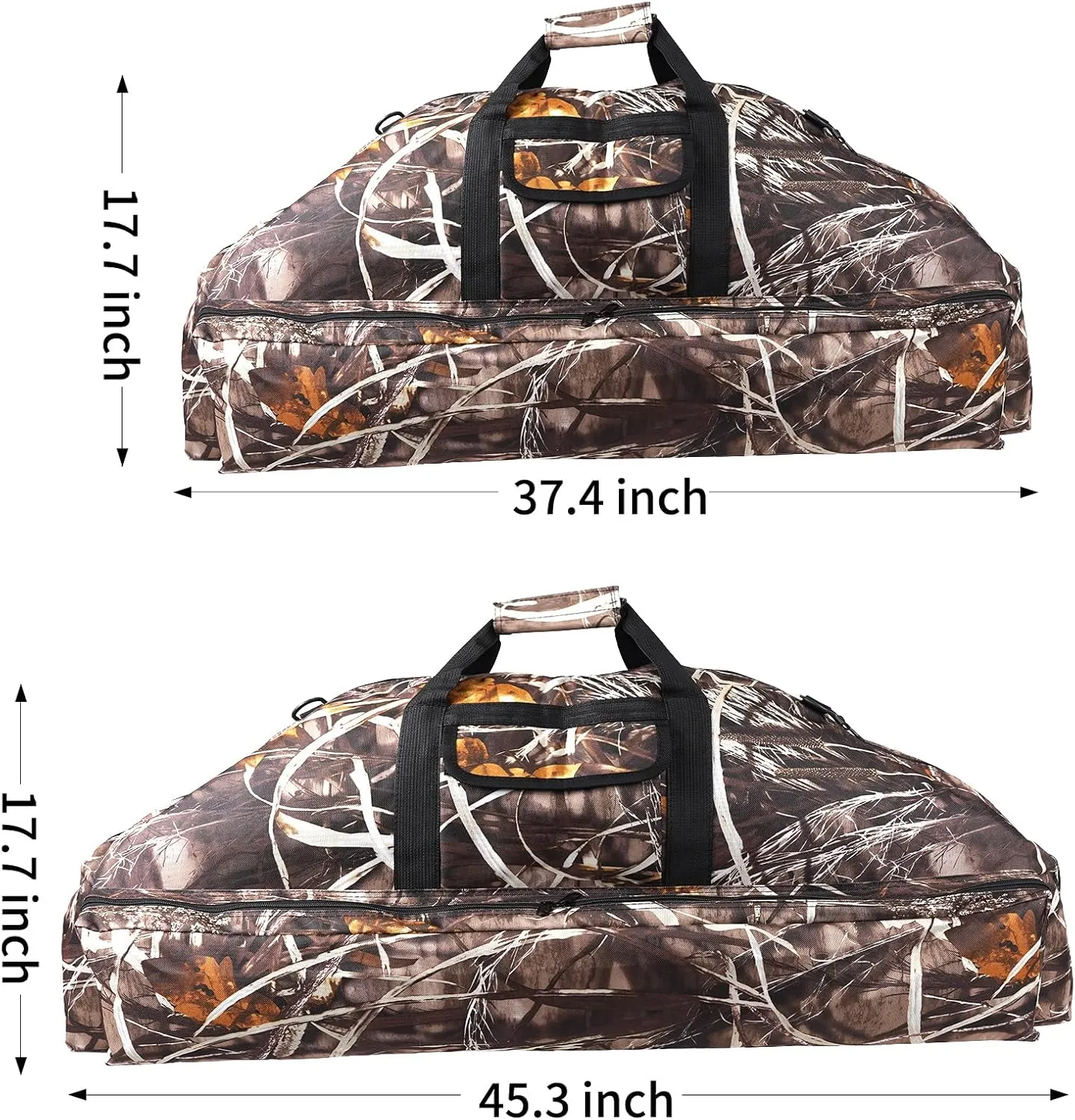 Tianqi Archery Compound Bow Case Soft Bow Bag with Arrow Quiver Light-Weight Bow Carry Bag with Adjustable Shoulder Strap & Backpack Straps for Adults Hunting and Target Practice