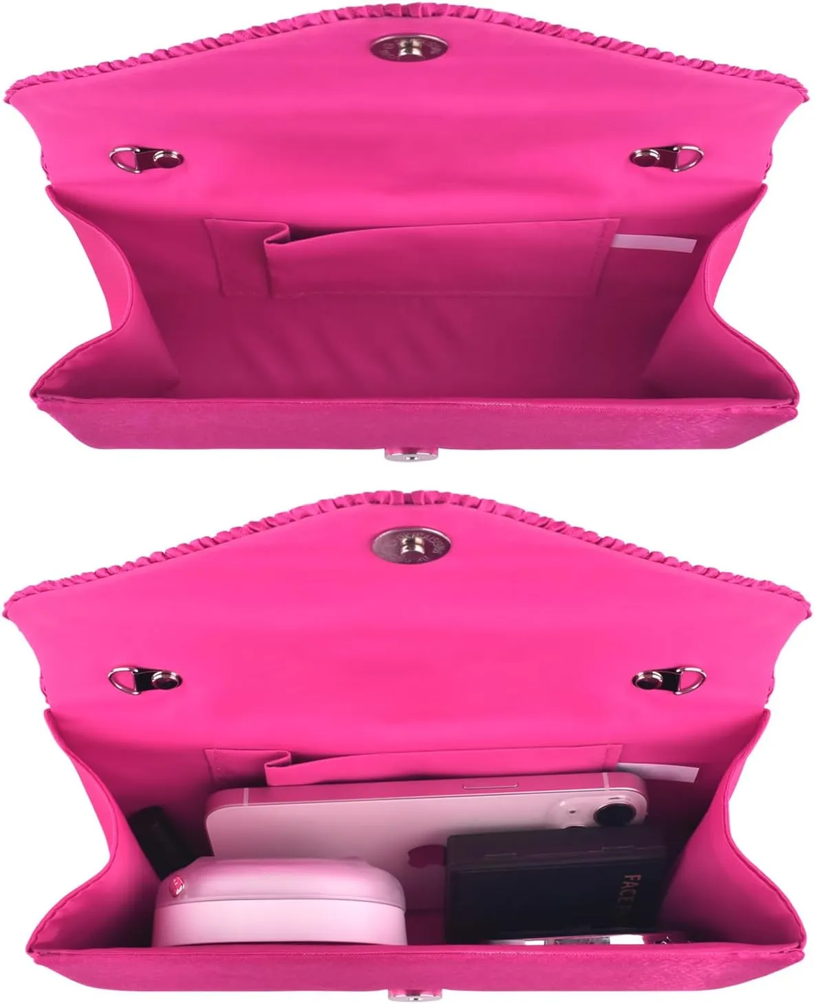 TINDTOP Evening Clutch Purses for Women Handbags for Formal Wedding Party Cocktail Prom Crossbody Shoulder Envelope Bag