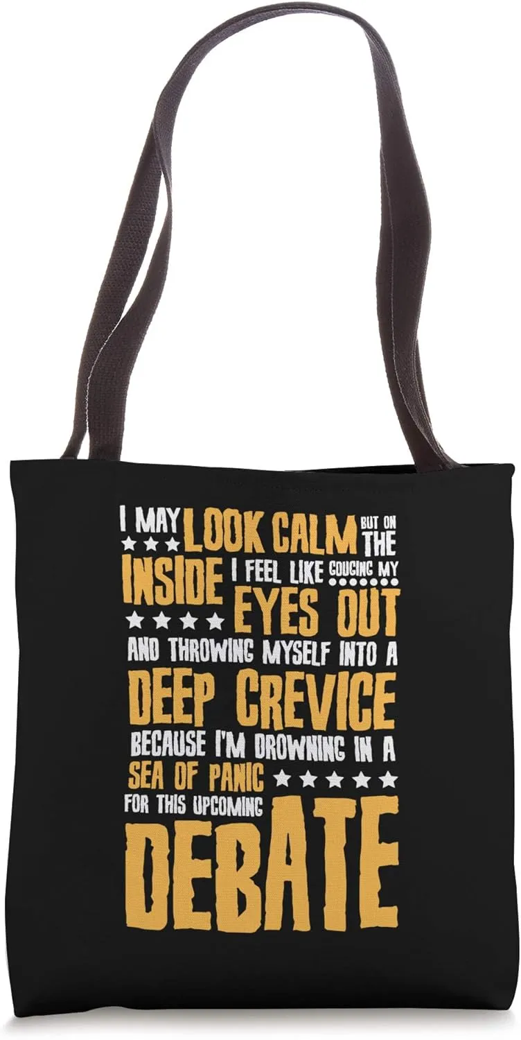 Topicality College Debaters Speech High School Debate Team Tote Bag