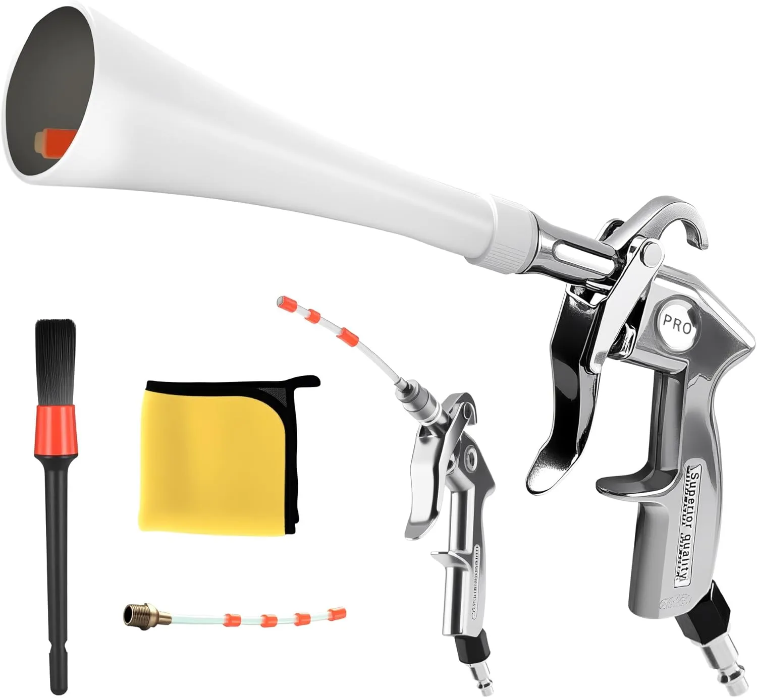 Tornado Dry Cleaning Gun Detailing Interior Dryer Air Blow Gun,Car Detailing Kit Interior Cleaner,Car Detailing Tools for Car Quickly Blasts Dirt and Dust Works with Air Compressor