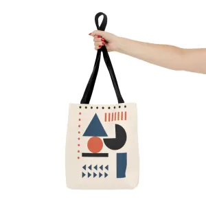 Trendy Fashion Tote Bag with Vivid Abstract Shapes