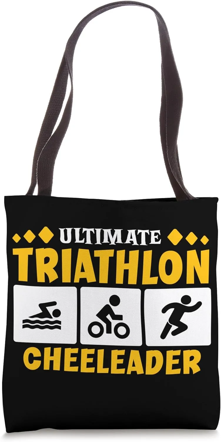 Triathlon Support Crew Triathlon Training Schedule Tote Bag