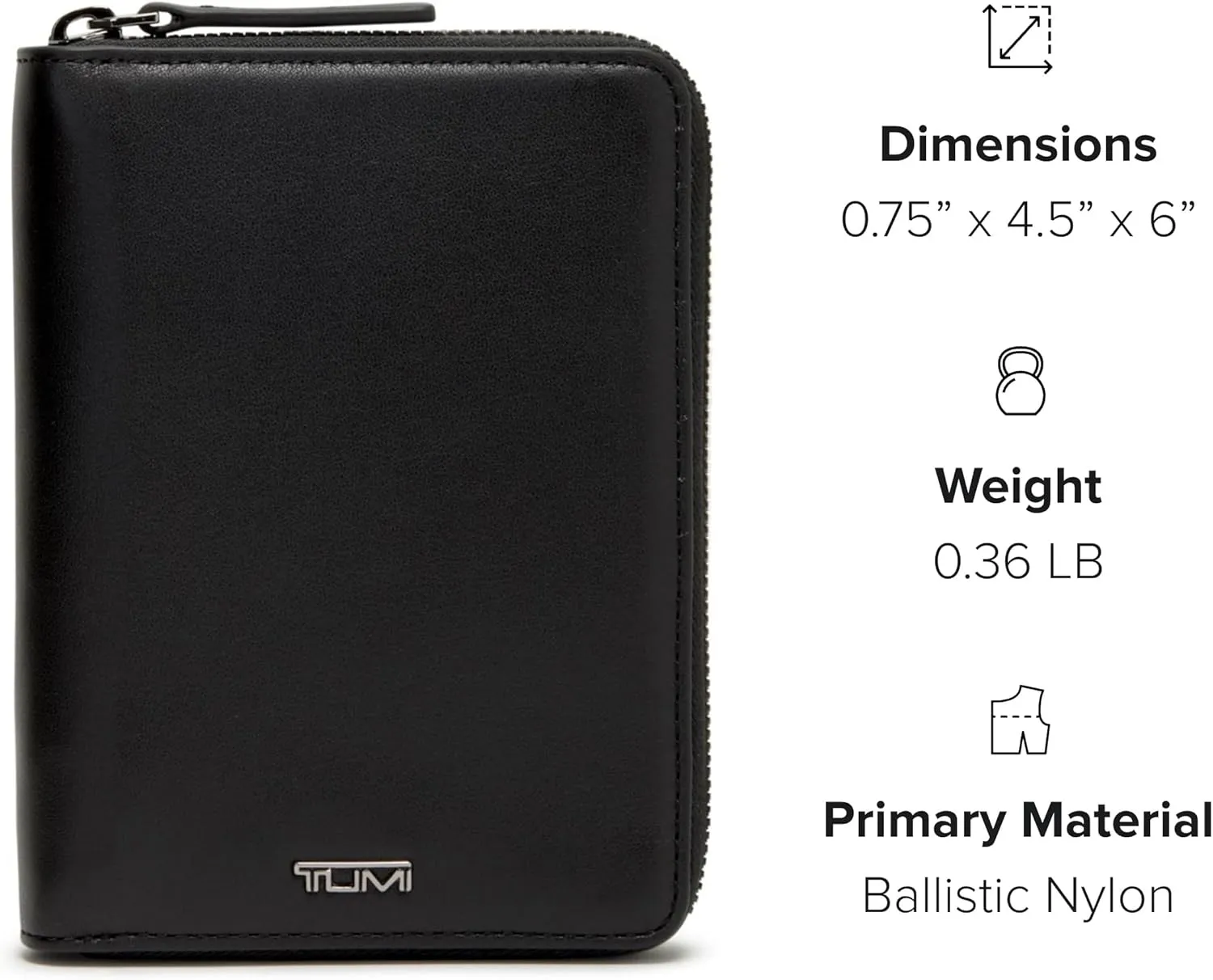 TUMI Zip-Around Passport Case