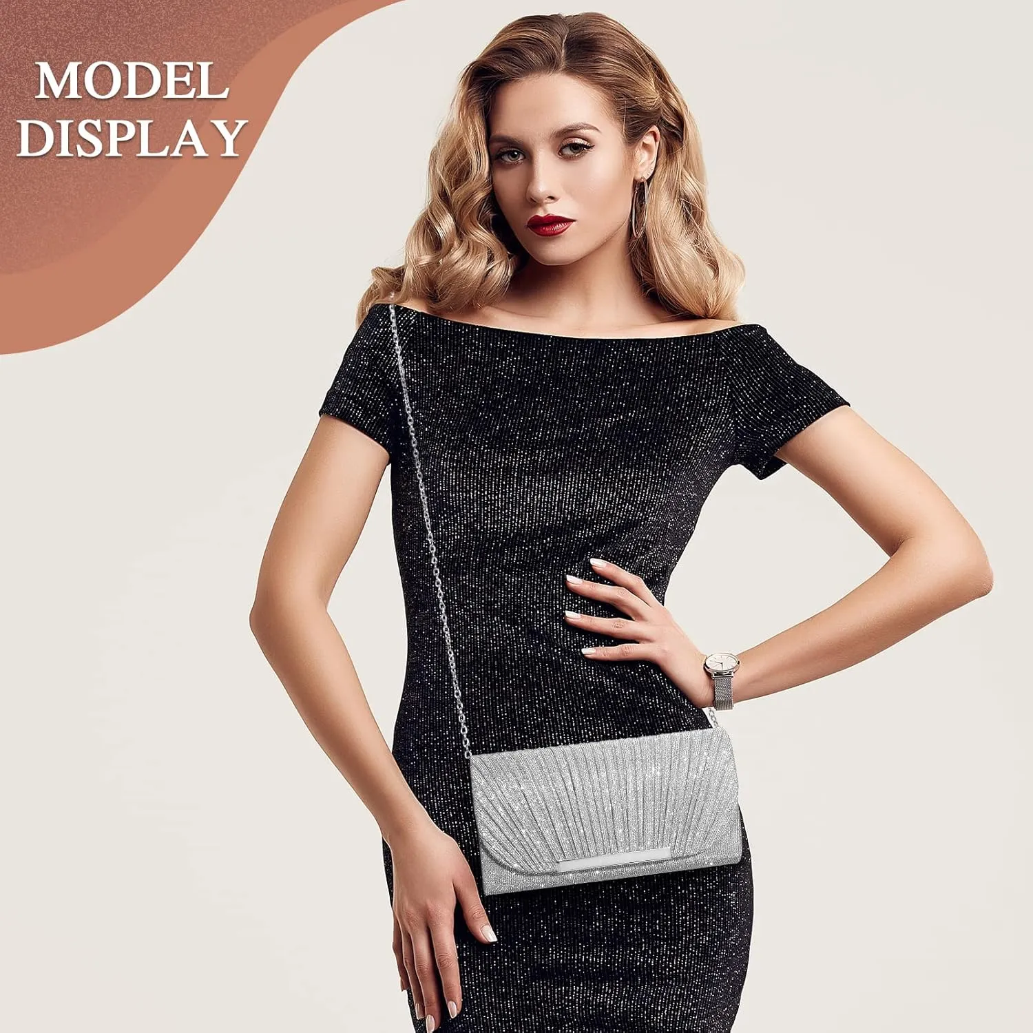 UBAYMAX Evening Bag Clutch Purses for Women Lady Girl Handbags Crossbody Bag Wedding Bag for Prom Party Wedding Engagement