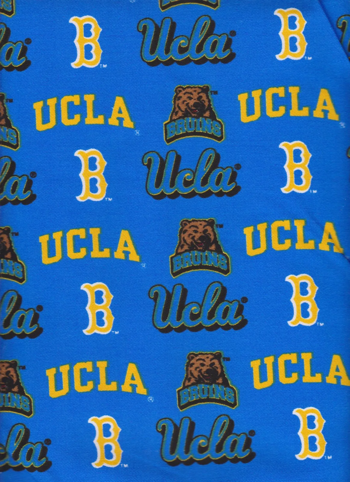 UCLA Bruins NCAA College Canvas Twill 58" Sykel Cotton Fabric