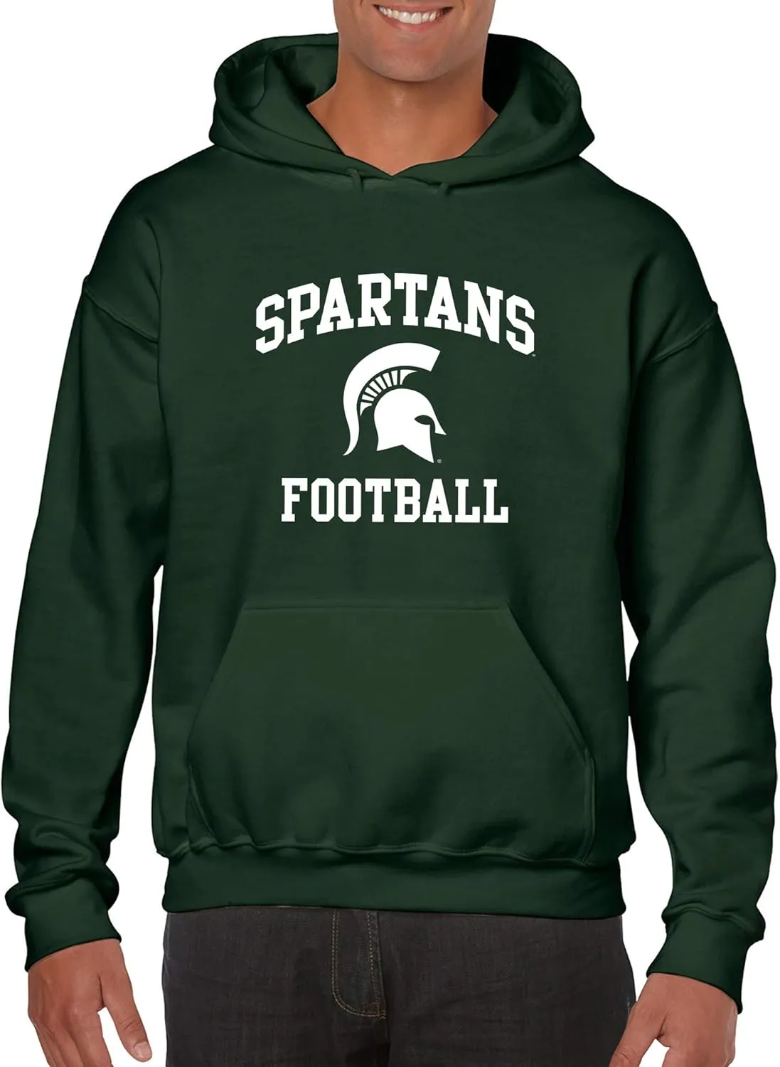 UGP Campus Apparel NCAA Arch Logo Football, Team Color Hoodie, College, University