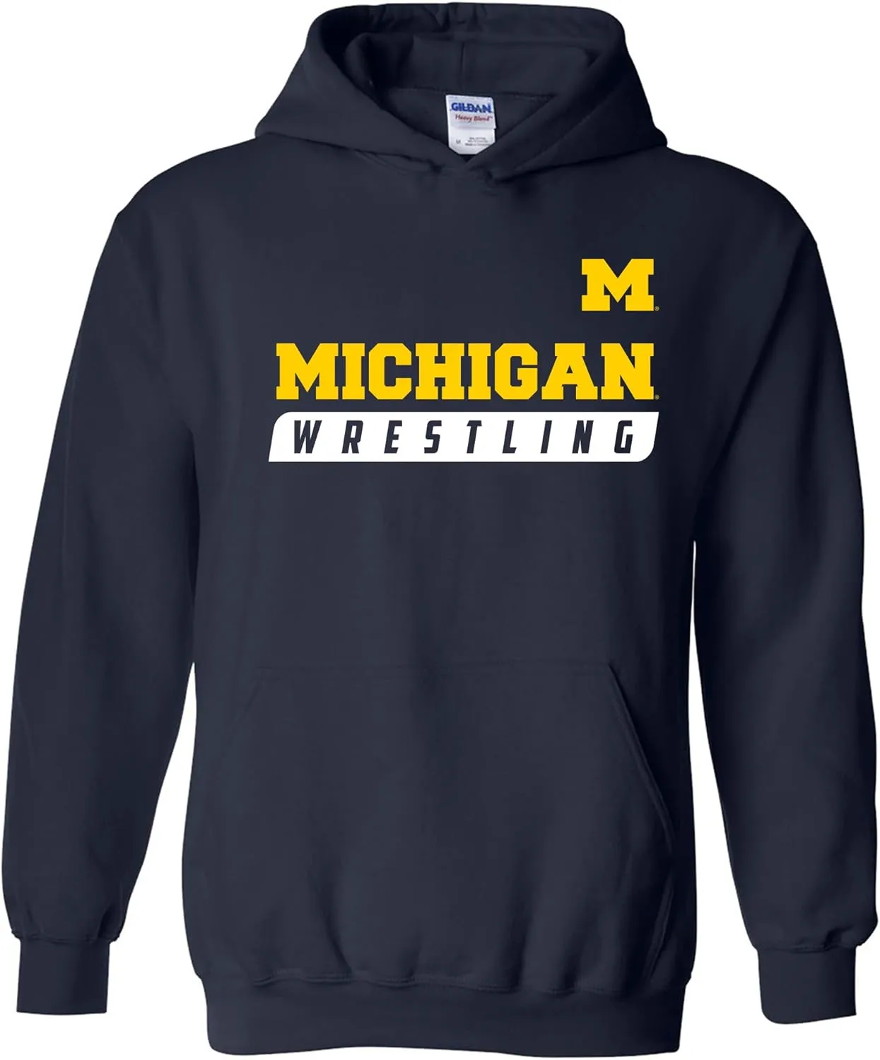 UGP Campus Apparel NCAA Wrestling Slant, Team Color Hoodie, College, University