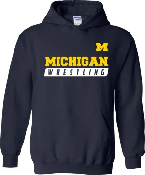 UGP Campus Apparel NCAA Wrestling Slant, Team Color Hoodie, College, University