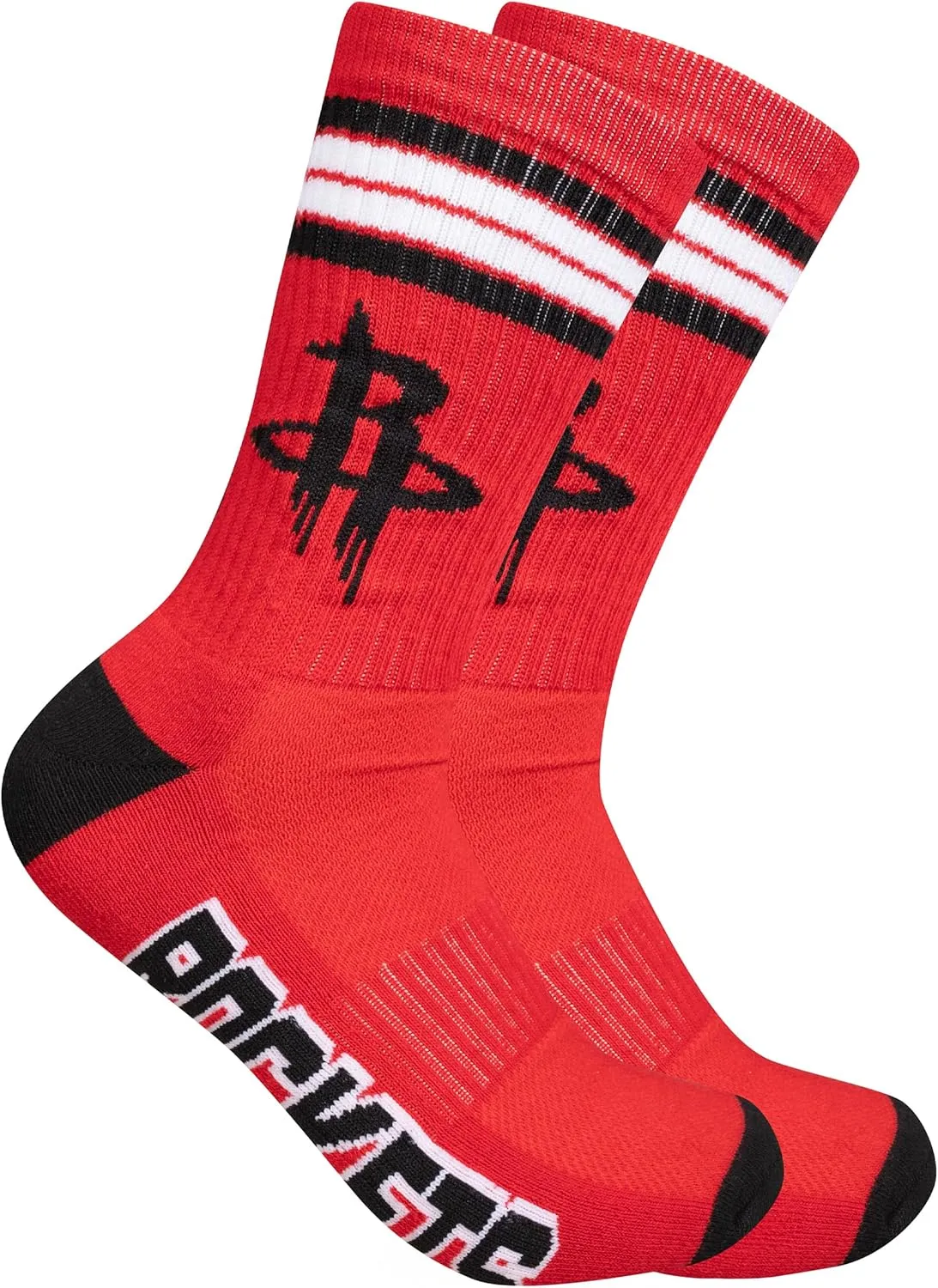 Ultra Game Men's NBA Official Athletic Cushioned Secure Fit Team Crew Socks-3 Pack